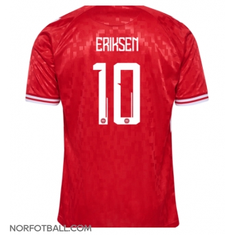 Billige Fotballdrakt Danmark Christian Eriksen #10 Replika Hjemmedrakt EM 2024 Kortermet